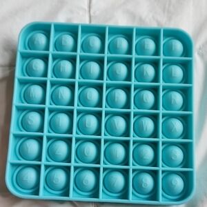 Alphabet Pop It Fidget Toy - Blue